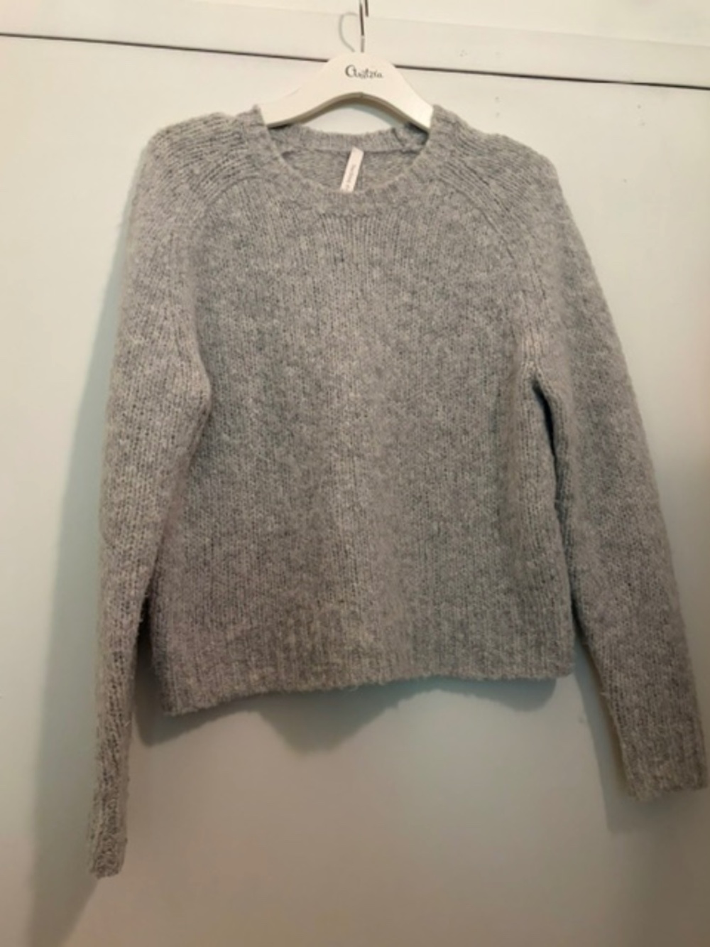 Babaton The Group Aritzia Grey Alpaca Blend Sweater